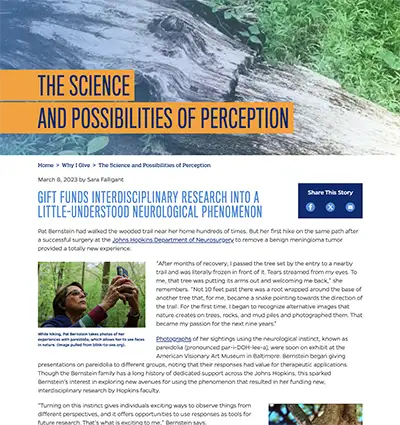 The Science and Possibilities of Perception Top of The Science and Possibilities of Perception story